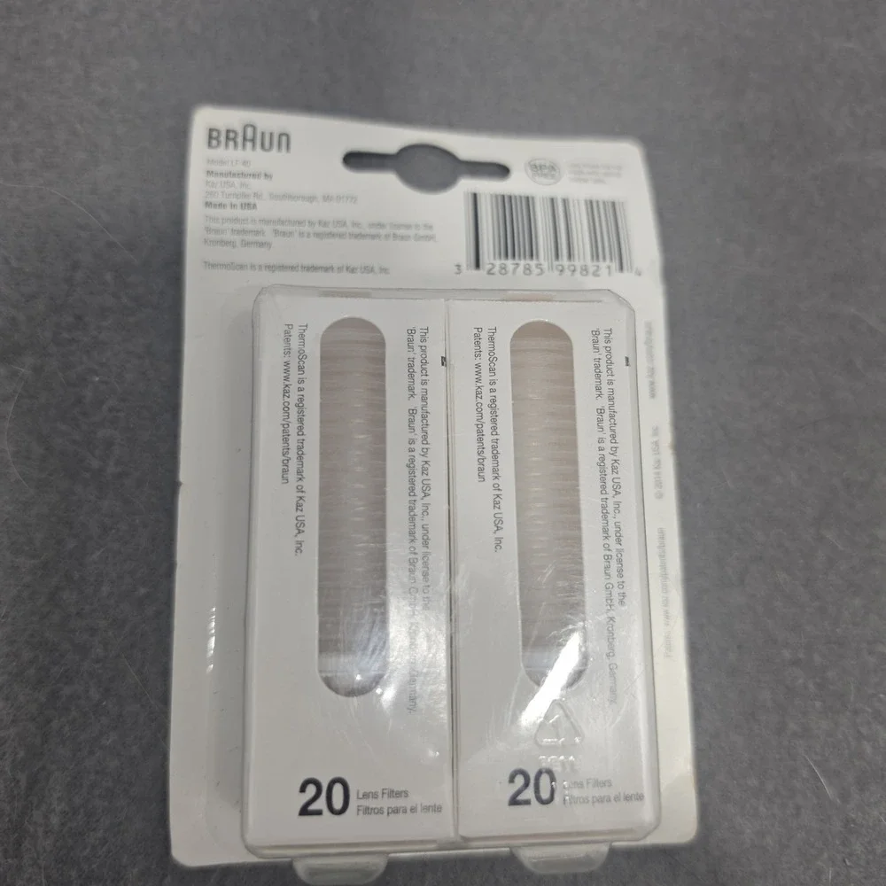 40 New Braun Probe Covers Thermoscan Ear Thermometer Replacement Lens Filter Cap